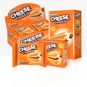 calcheese迈大钙芝奶酪巧克力味威化饼干休闲零食品整箱180g585g