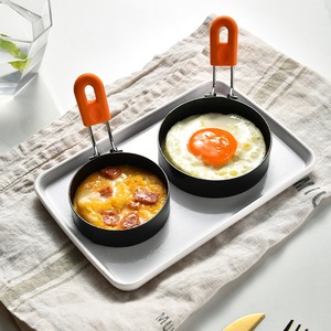 创意加厚不锈钢煎蛋器煎鸡蛋模具隔热硅胶手柄 煎蛋模具煎蛋圈