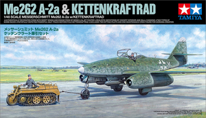 Tamiya/田宫 25215 1/48 Me 262 A-2a w/Kettenkraftrad