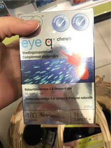 开与花|荷兰代购 EQUAZEN EYE Q鱼油DHA护眼促大脑发育胶囊 3岁+