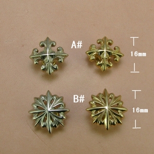 黄铜白铜彗星财布扣装饰扣日式镂空菊花钉 皮带装饰扣【TC103】