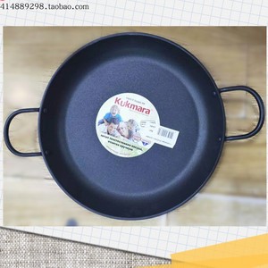 kukmara黑色煎锅铝不粘平底锅大容量外径32厘米煎蛋饺子新疆包邮