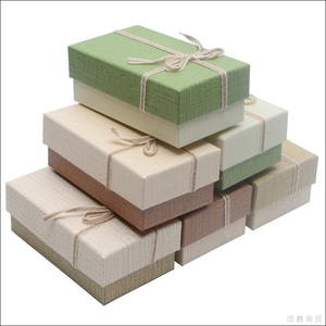 6色天地盖礼品盒收纳盒 纸包装盒 生日礼物盒 袜子/丝巾/小内衣盒
