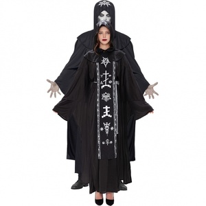 男女成人情侣法师巫师长袍服装 邪恶魔法师吸血鬼装演出服表演装