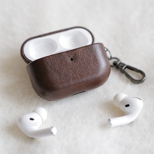 适用苹果airpodspro2油皮复古皮质保护套壳pu仿皮case高级apple二代蓝牙3代新款type c口简约纯色硬壳耳机壳