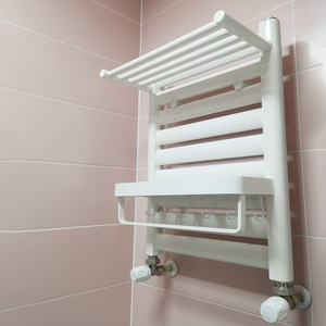 家用小背篓暖气片卫生间铜铝复合取暖浴室厕所水地暖壁挂式置物架