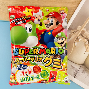 日本进口零食 NOBEL诺贝尔马里奥纪念版汽水可乐味软糖 QQ橡皮糖