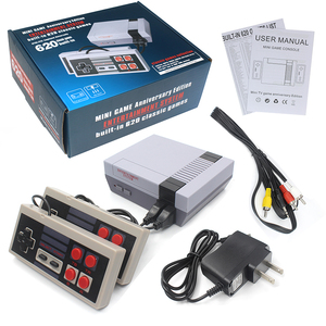 NES游戏机怀旧款内置620款游戏 迷你电视游戏机 FC红白机双打手柄