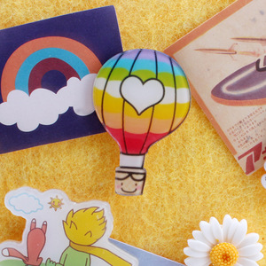 爱心彩虹土耳其热气球创意幼儿园手工作品展示布置推图钉按钉实拍