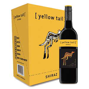 澳大利亚进口 Yellow Tail 黄尾袋鼠西拉梅洛半干型红葡萄酒13.5