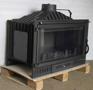 杰森嵌入式真火壁炉嵌入式铸铁燃木壁炉美式火炉民宿欧式取暖壁炉