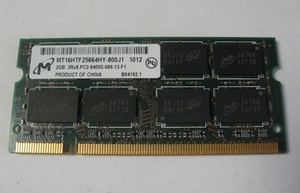 正品 镁光/Micron DDR2 2G 800频率笔记本内存 2RX8 PC2-6400S