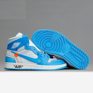 Nike/耐克Air Jordan 1 x OFF-WHITE AJ1 OW联名北卡蓝AQ0818-148