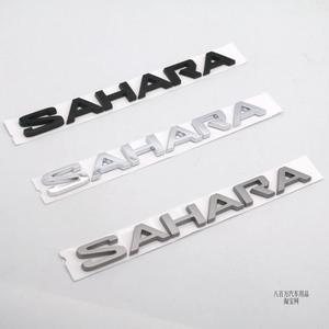 适用jeep牧马人撒哈拉SAHARA侧标翼子板字标叶子板英文字母车标贴
