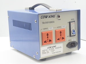 美国COW KING《牛王》100%标准纯铜足功率 110-220V 1000W变压器