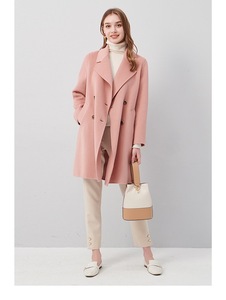 双十一福利新款气质时尚简约女装OL通勤韩版中长款羊毛大衣呢外套