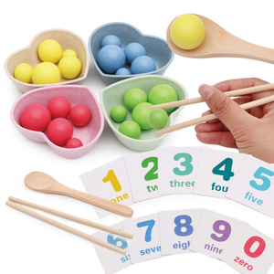 蒙氏早教益智数学启蒙儿童玩具幼儿园宝宝练习用筷大小颜色认知