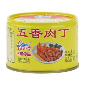 古龙五香肉丁142g罐头火锅料猪肉熟食凉菜下饭即食零食小吃美食品