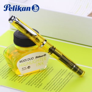 【买二份送一份】德国百利金Pelikan M205荧光钢笔+墨水套装 礼盒装 现货送笔套