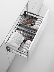 诺米 拉篮厨房橱柜不锈钢多功能收纳碗碟篮阻尼调味拉篮
