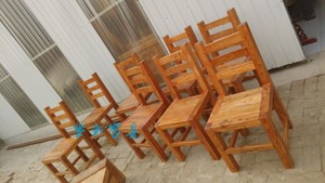 韩式餐椅田园餐桌椅古典全实木北老榆木简约现代餐椅办公椅欧式