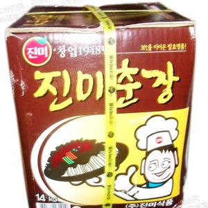 韩国真味春酱14kg进口餐饮韩式炸酱面商用大包装炸酱食材调料