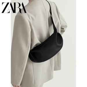 ZARA女包法式小众软皮月牙饺子包包女今年流行高级质感单肩斜挎包