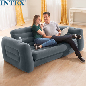 原装正品INTEX豪华双人充气沙发 折叠沙发 懒人沙发床 躺椅折叠床