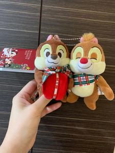 【半价】日本迪士尼商店正版 2019圣诞节 奇奇蒂蒂 毛绒挂件公仔