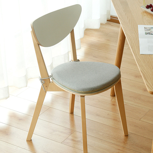诺米拉椅子记忆棉坐垫软垫子北欧实木家用透气棉麻餐椅垫四季通用