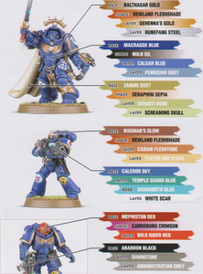 【BG】战锤40K 模型涂料 星际战士 漆套装 Paint Set