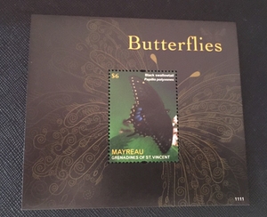 G25圣文森特邮票2012年蝴蝶小型张