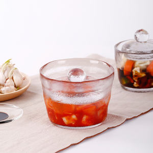 日本KINTO一夜渍玻璃腌菜罐渍物瓶泡菜罐重石腌菜罐咸菜制作玻璃