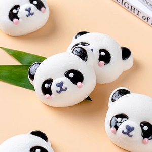 熊猫棉花糖3D躺平鸭蛋糕装饰动物造型趴趴鸭网红爆款冰粉火锅饮品