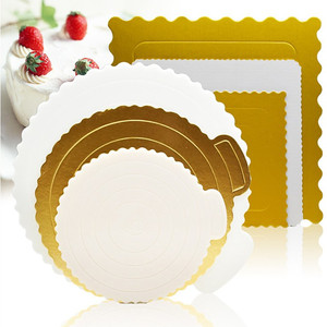 蛋糕垫金色蛋糕硬纸垫4寸6寸8寸10寸12圆形方形蛋糕底托白色纸托
