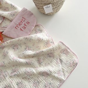 婴儿包单初生纯棉a类夏季包巾大尺寸薄款双层纱布巾 宝宝浴巾盖毯