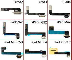 适用ipad pad2/3/4/5 iPadmini1/2/3/4 开机尾插排线