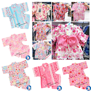 现货包邮 女宝女童日本西松屋童装夏季短袖 日式和服 套装 浴衣