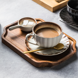 咖啡店咖啡杯小巧陶瓷杯拉花杯下午茶餐具茶具设计感复古高颜值