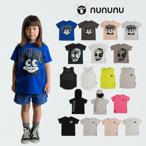 【现货】NUNUNU SS23 正品不退 儿童个性做旧涂鸦休闲短袖T恤背心