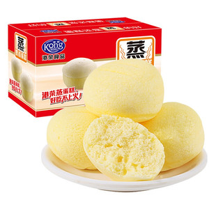 港荣蒸蛋糕 奶香味900g整箱 饼干蛋糕 营养早餐食品 休闲零食小吃