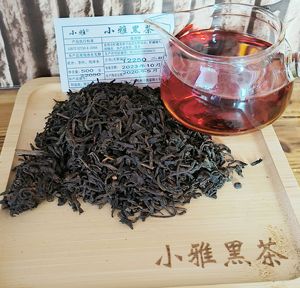 小雅茶厂22050#六堡茶黑茶大箩茶分装2020茶样500g冰龙泉纯净水制