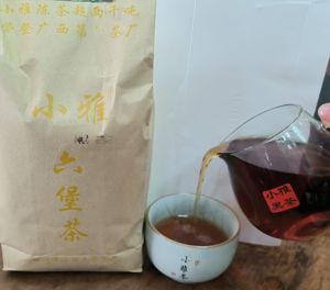 小雅黑茶18901#六宝茶紧压大箩茶2018茶包500g小雅茶厂纯净水制作