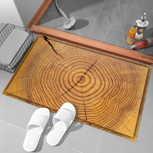3D创意逼真木纹防滑地贴垫客厅地板贴画洗手间浴室防水耐磨地砖贴