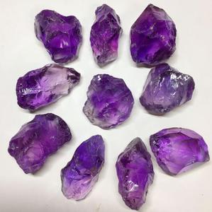 天然安德鲁光工原石梅林紫紫色水晶 饰品摆件 珍藏实物实图挑选