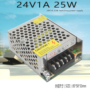 开关电源 24V25W变压器 220V转24V1A工控监控LED电源 S-25-24
