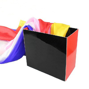 空盒出丝巾空盒出彩丝巾类魔术直播初学晚会年会表演舞台魔术道具