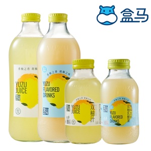 盒马双柚汁果汁饮双柚乳酸菌饮料300g*6瓶1kg常山胡柚香柚维生素C