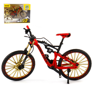 新款仿真赛事速降自行车比赛用的自行车模型可联动收藏摆件玩具