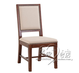实木餐桌+餐椅组合 环保实木美式乡村家具定制居家客厅新古典椅子
